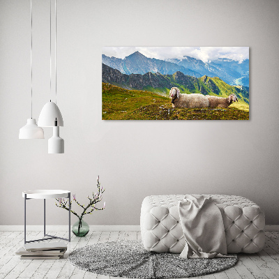 Tableau en acrylique Mouton dans les Alpes