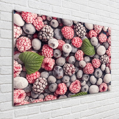 Tableau verre acrylique Fruits de la forêt congelés