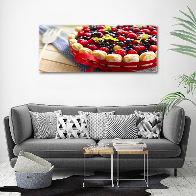 Tableau en acrylique Gâteau aux fruits de la forêt