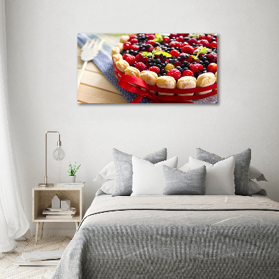 Tableau en acrylique Gâteau aux fruits de la forêt