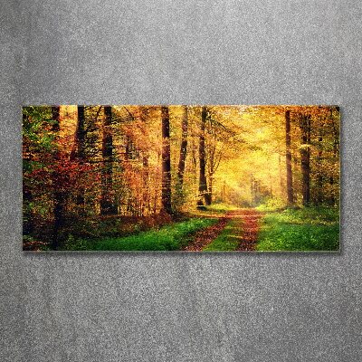 Acrylique tableau Forêt d'automne