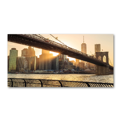 Tableau verre acrylique Pont de Brooklyn