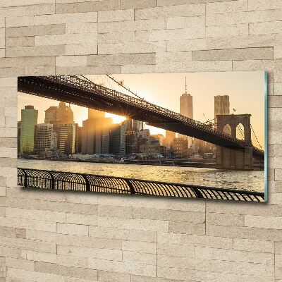 Tableau verre acrylique Pont de Brooklyn