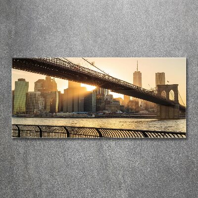 Tableau verre acrylique Pont de Brooklyn