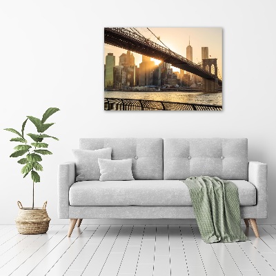 Tableau verre acrylique Pont de Brooklyn