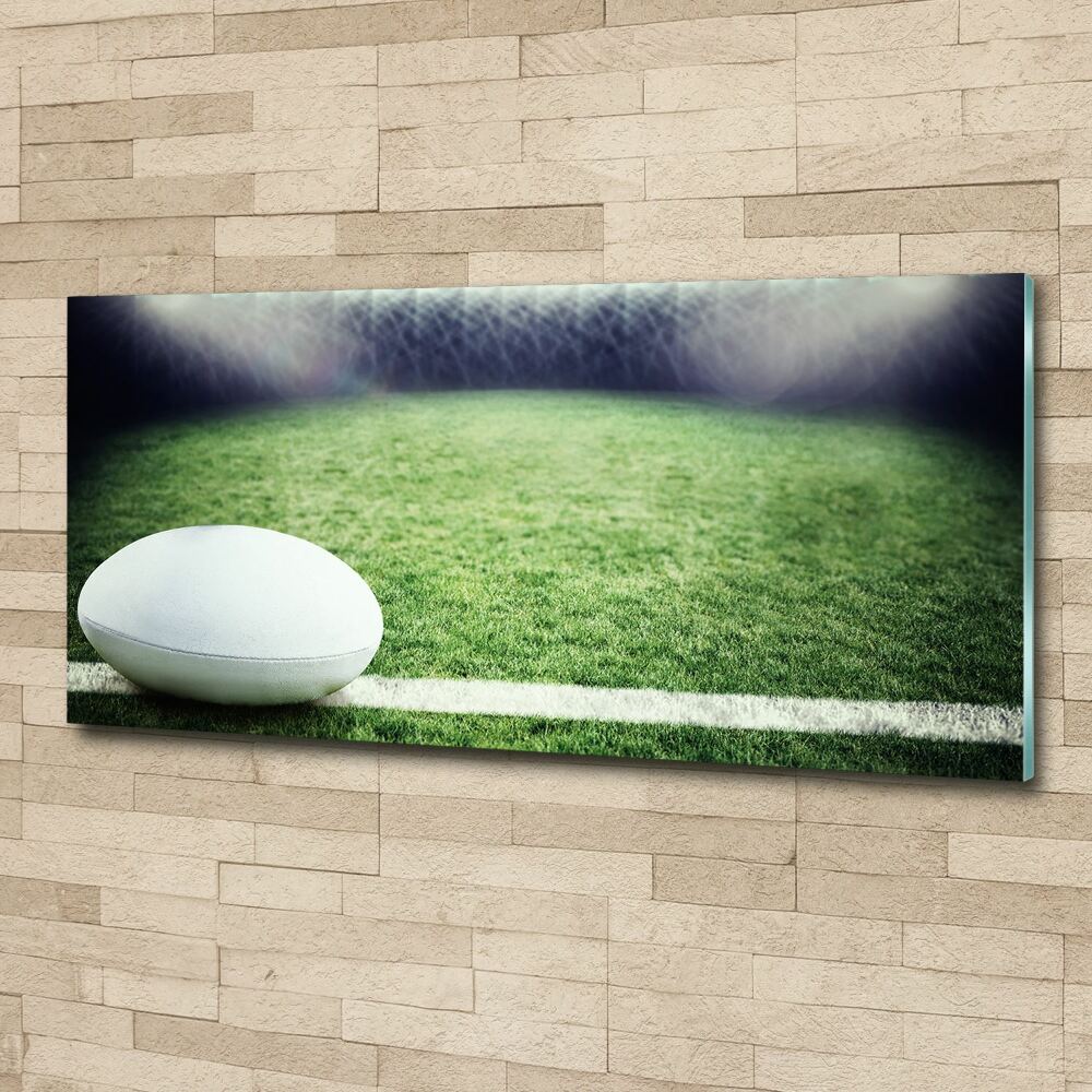 Tableau verre acrylique Football dans le Rugby Bowl