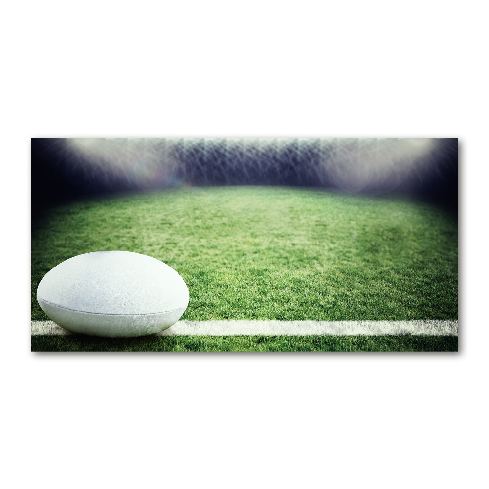 Tableau verre acrylique Football dans le Rugby Bowl