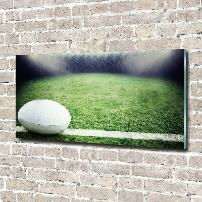 Tableau verre acrylique Football dans le Rugby Bowl