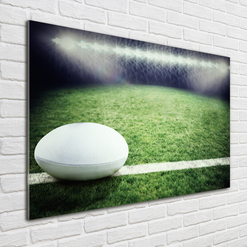 Tableau verre acrylique Football dans le Rugby Bowl