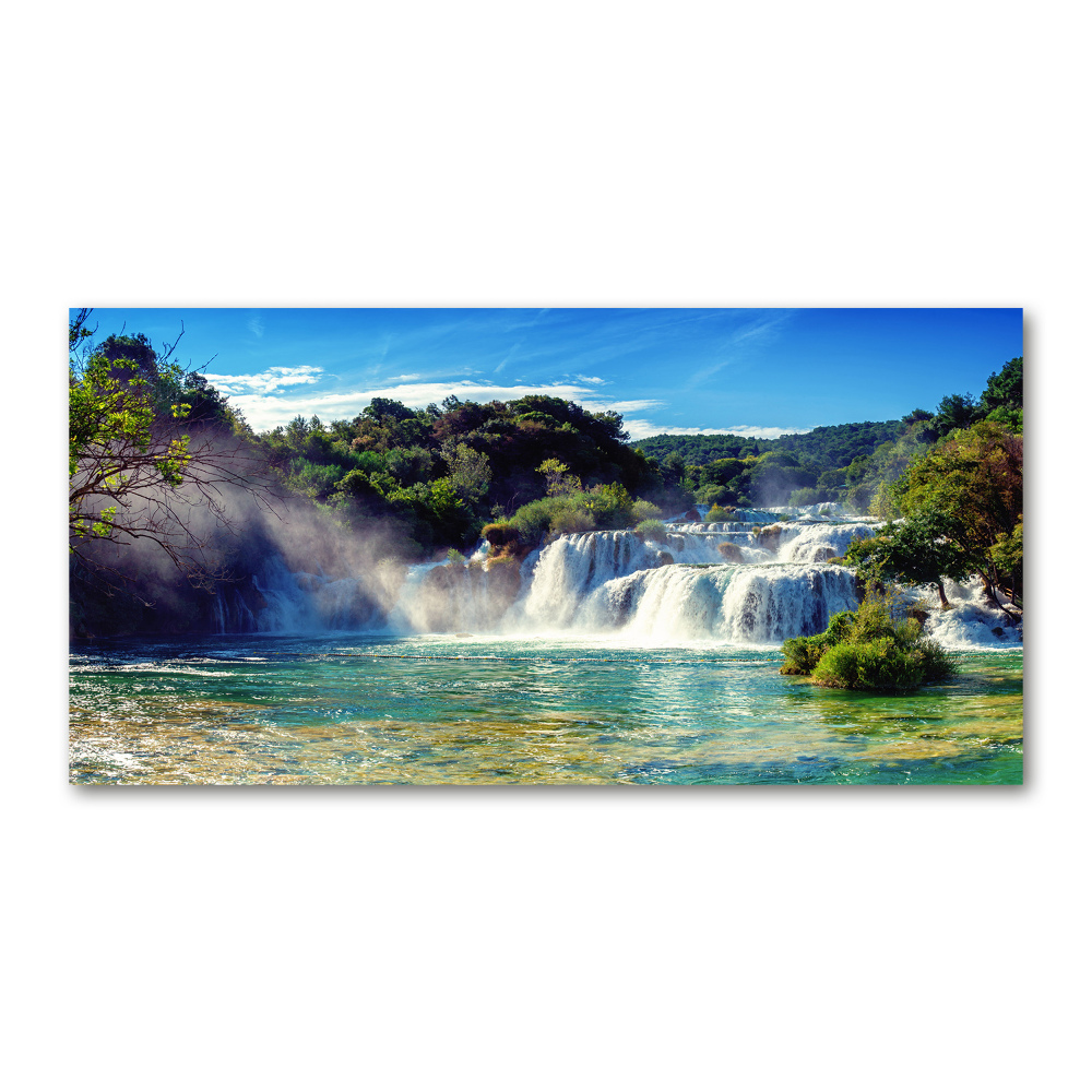 Tableau verre acrylique Chutes d'eau de Krka