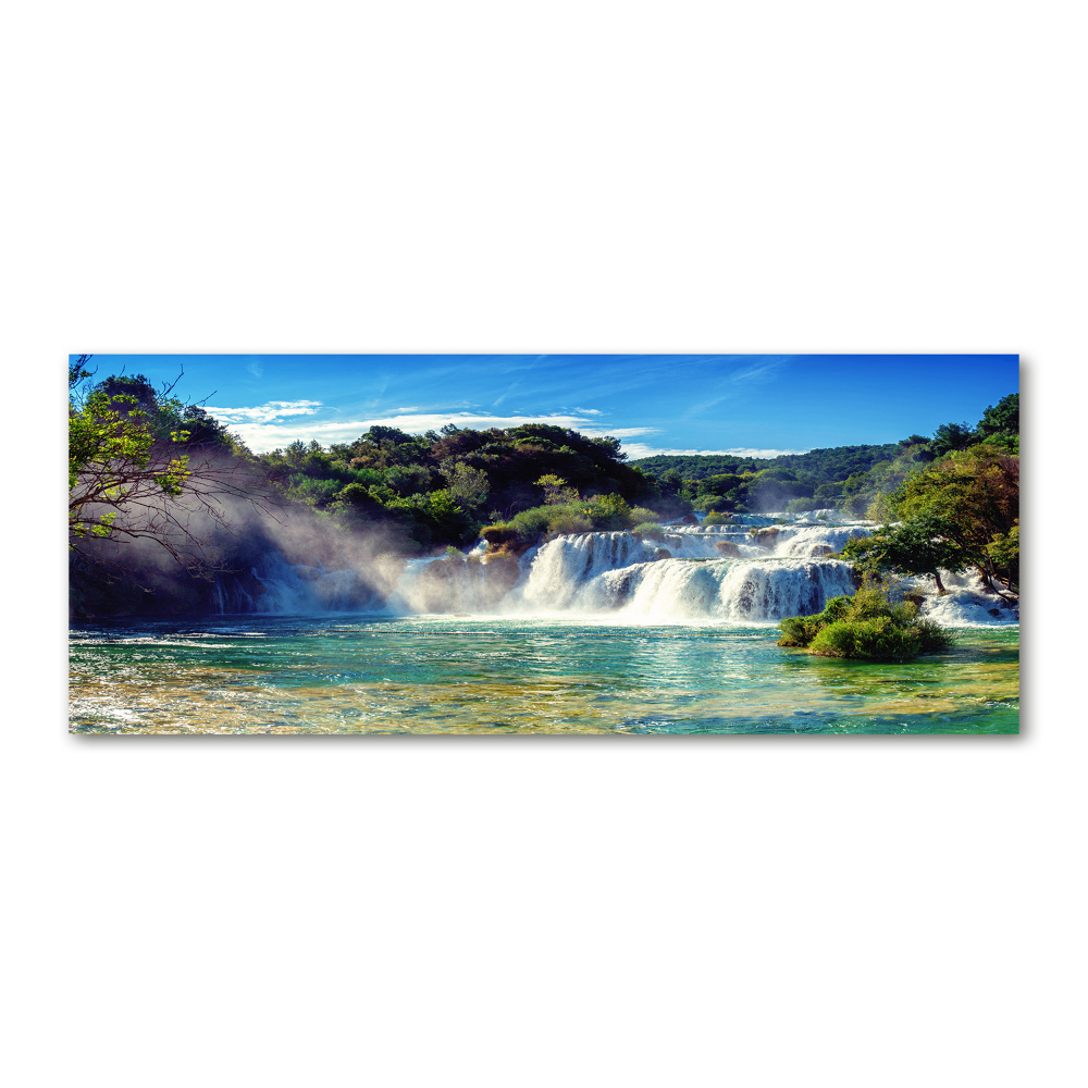 Tableau verre acrylique Chutes d'eau de Krka