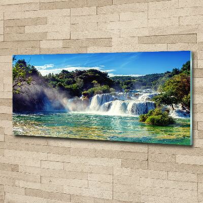 Tableau verre acrylique Chutes d'eau de Krka