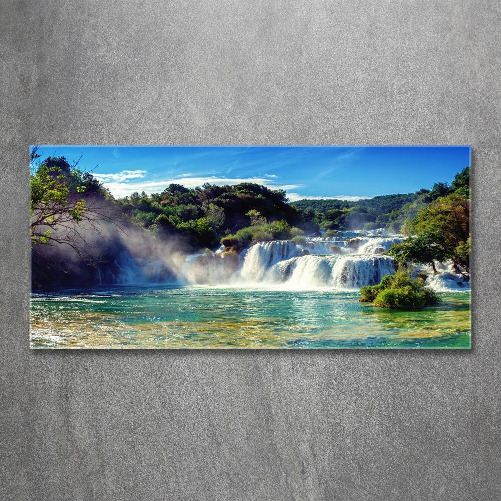 Tableau verre acrylique Chutes d'eau de Krka