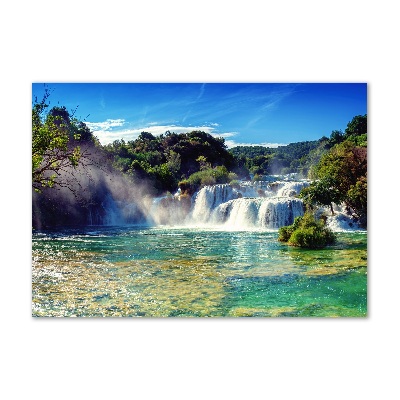 Tableau verre acrylique Chutes d'eau de Krka