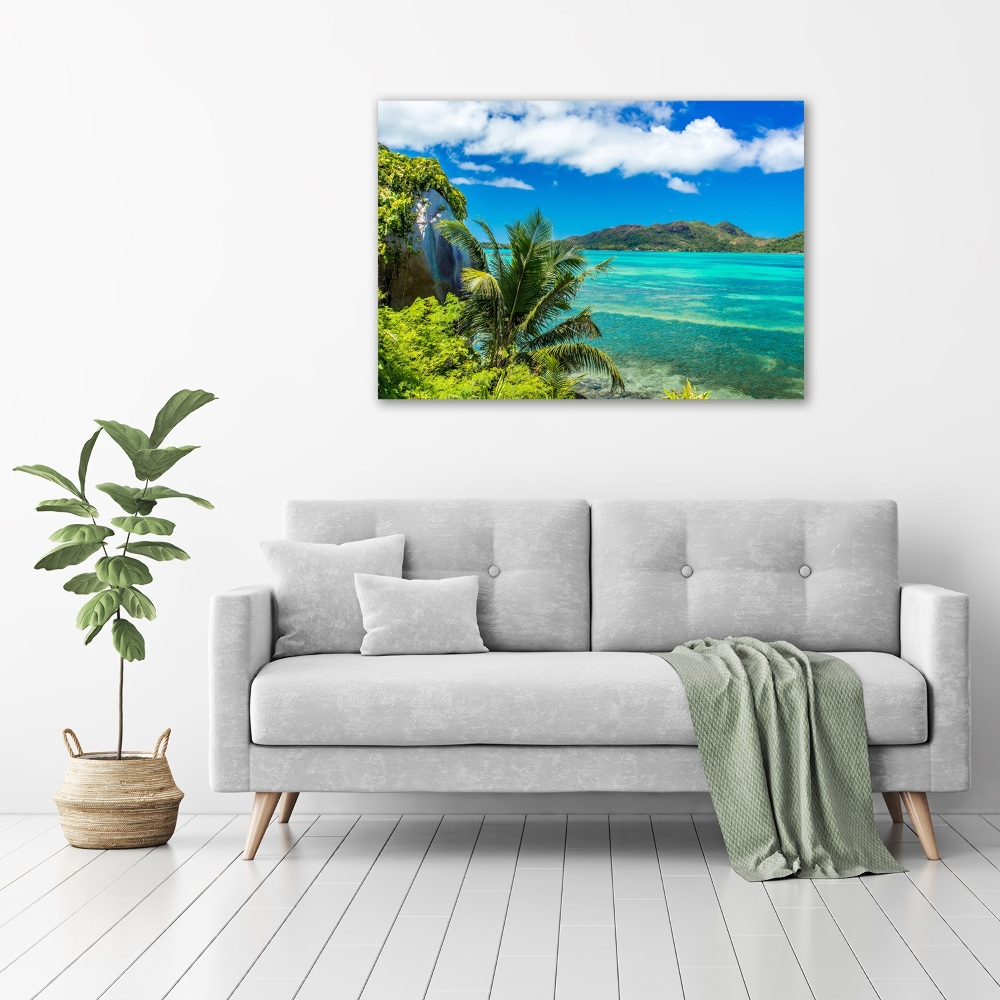 Tableau en acrylique Côte des Seychelles