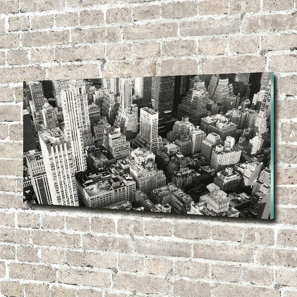 Tableau acrylique Vol d'oiseau de la ville de New York