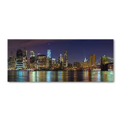 Tableau verre acrylique Manhattan de nuit