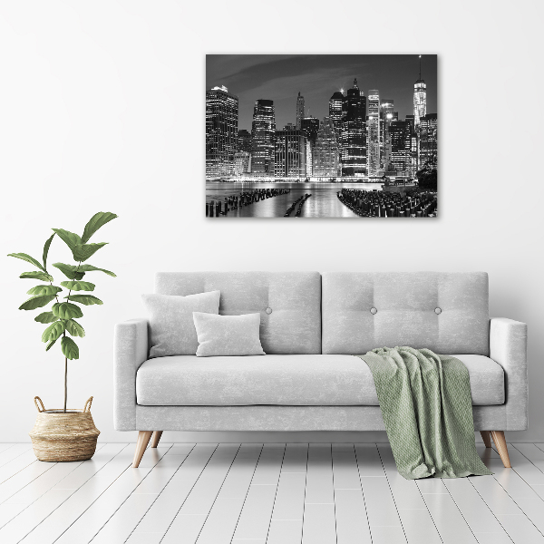 Tableau acrylique Manhattan de nuit