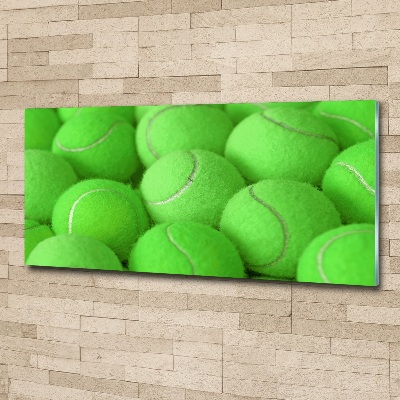 Tableau sur verre acrylique Balles de tennis