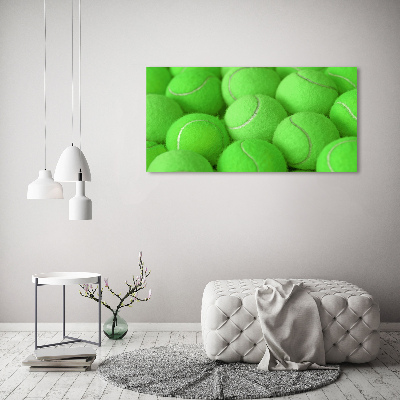 Tableau sur verre acrylique Balles de tennis