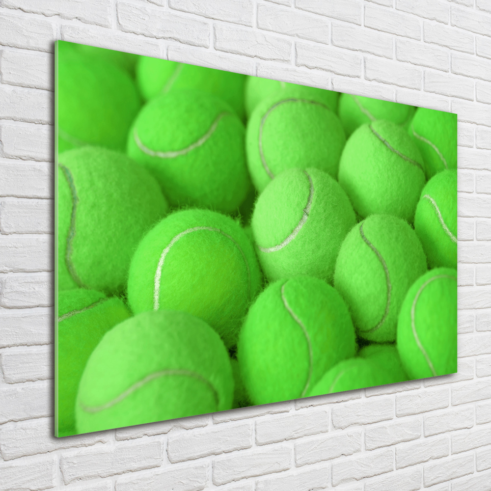 Tableau sur verre acrylique Balles de tennis