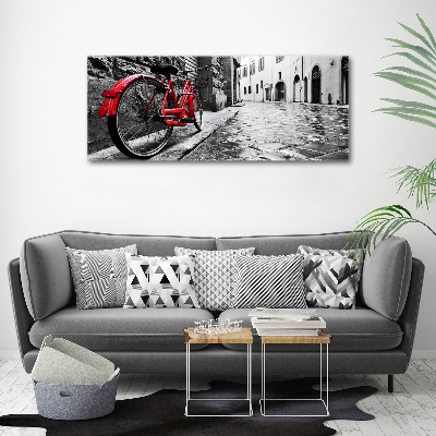 Acrylique tableau Vélo rouge