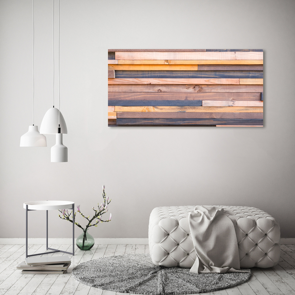 Tableau acrylique Mur en bois