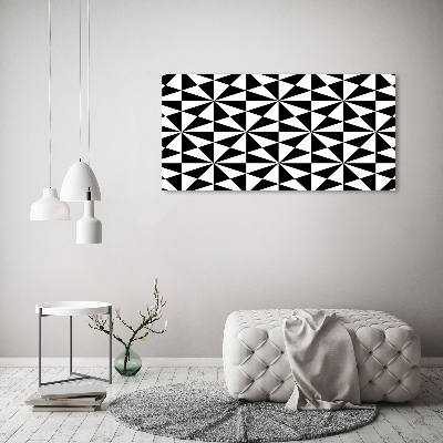 Tableau acrylique Illusion en noir et blanc