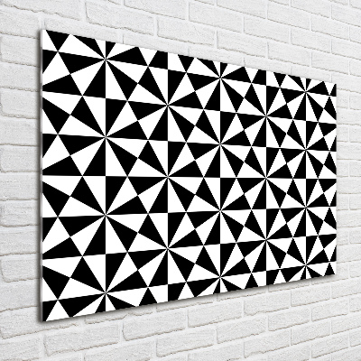 Tableau acrylique Illusion en noir et blanc