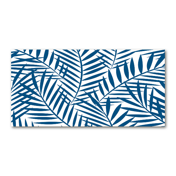 Tableau sur verre acrylique Feuilles de palmier