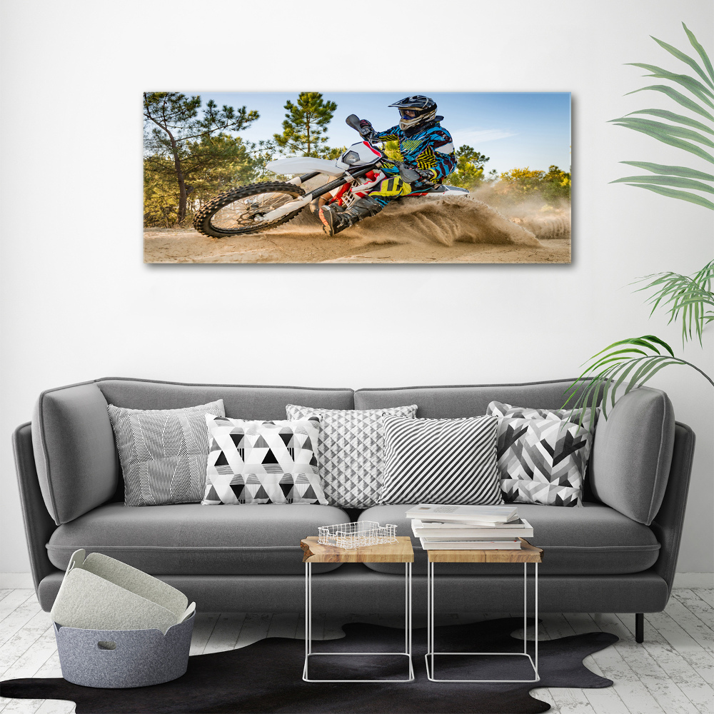 Acrylique tableau Motocross