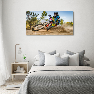 Acrylique tableau Motocross