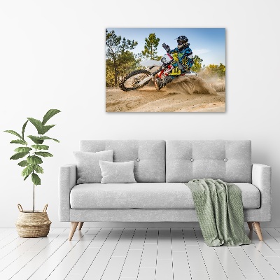 Acrylique tableau Motocross