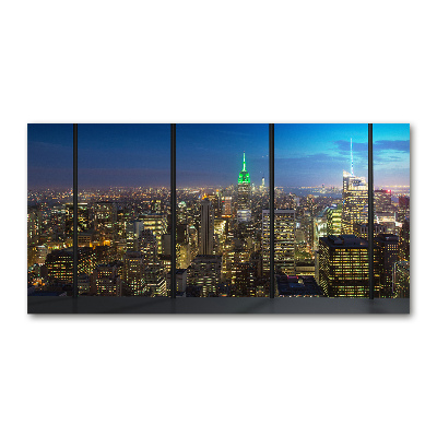 Tableau verre acrylique New York de nuit