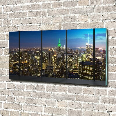 Tableau verre acrylique New York de nuit