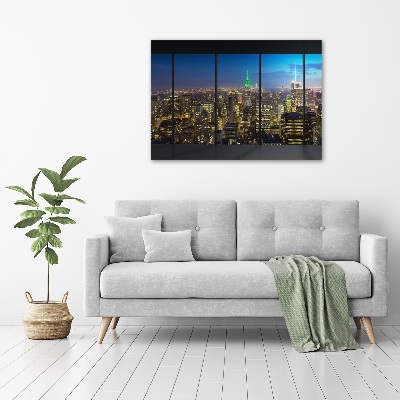 Tableau verre acrylique New York de nuit