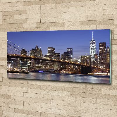 Acrylique tableau Manhattan de nuit