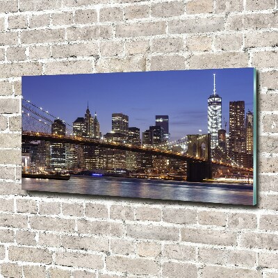 Acrylique tableau Manhattan de nuit