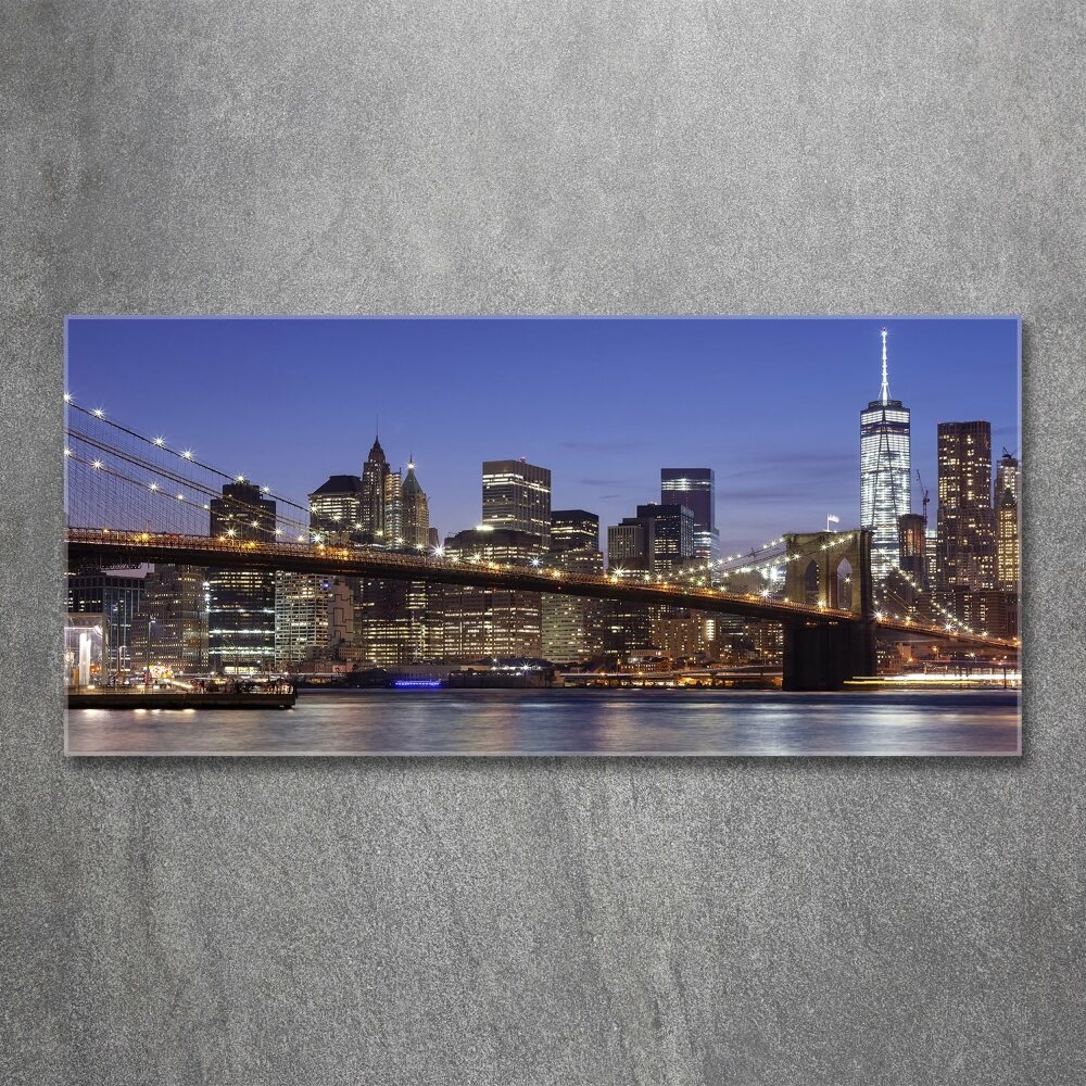 Acrylique tableau Manhattan de nuit