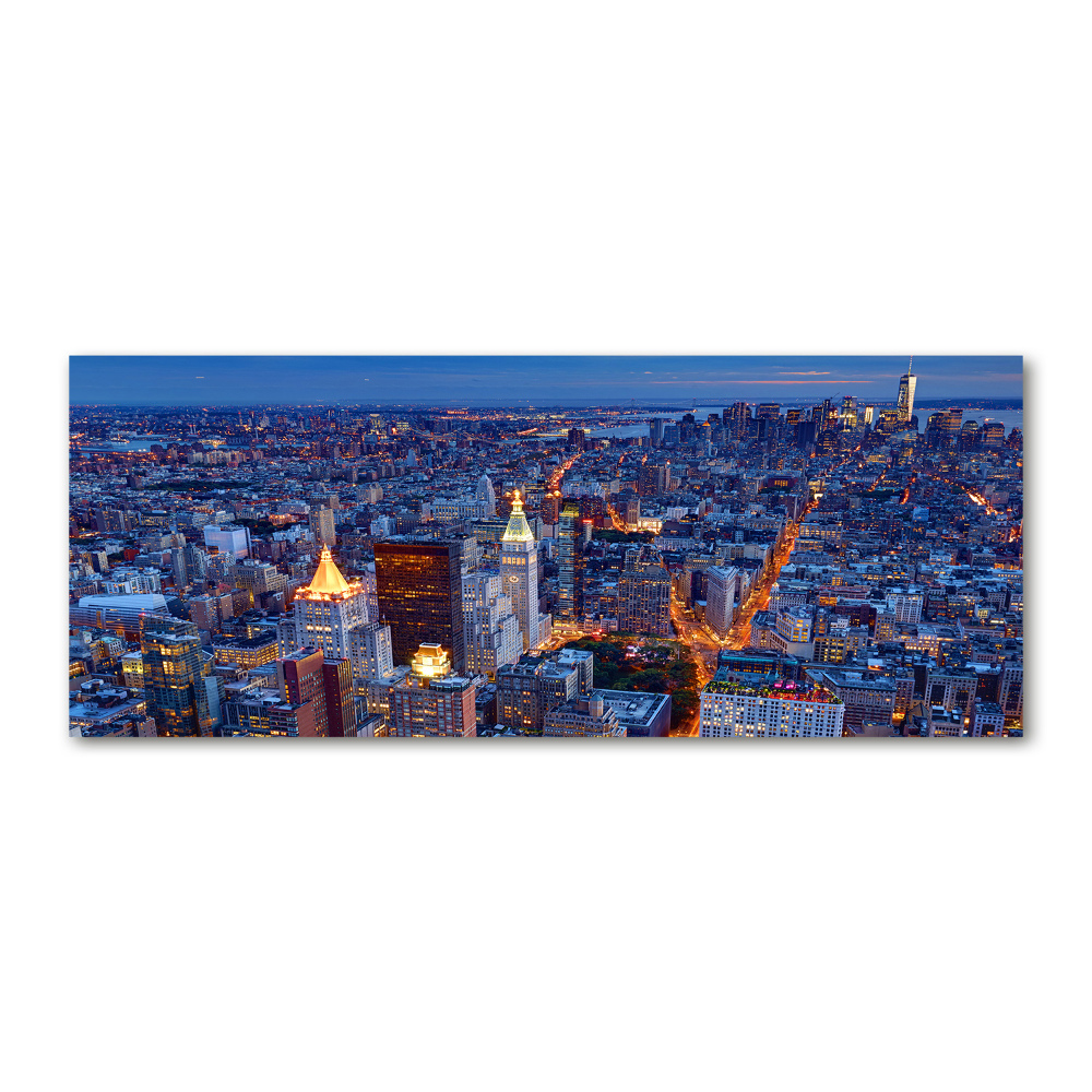 Tableau verre acrylique Manhattan de nuit