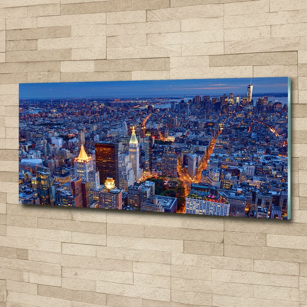 Tableau verre acrylique Manhattan de nuit