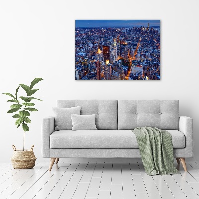 Tableau verre acrylique Manhattan de nuit