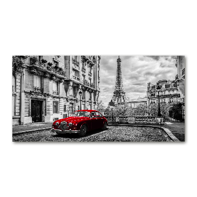 Tableau verre acrylique Limousine rouge