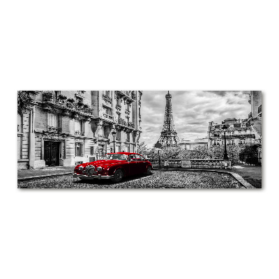 Tableau verre acrylique Limousine rouge