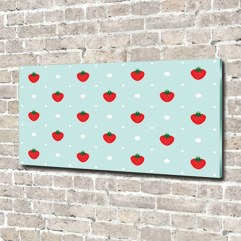 Tableau en acrylique Icônes de fraises