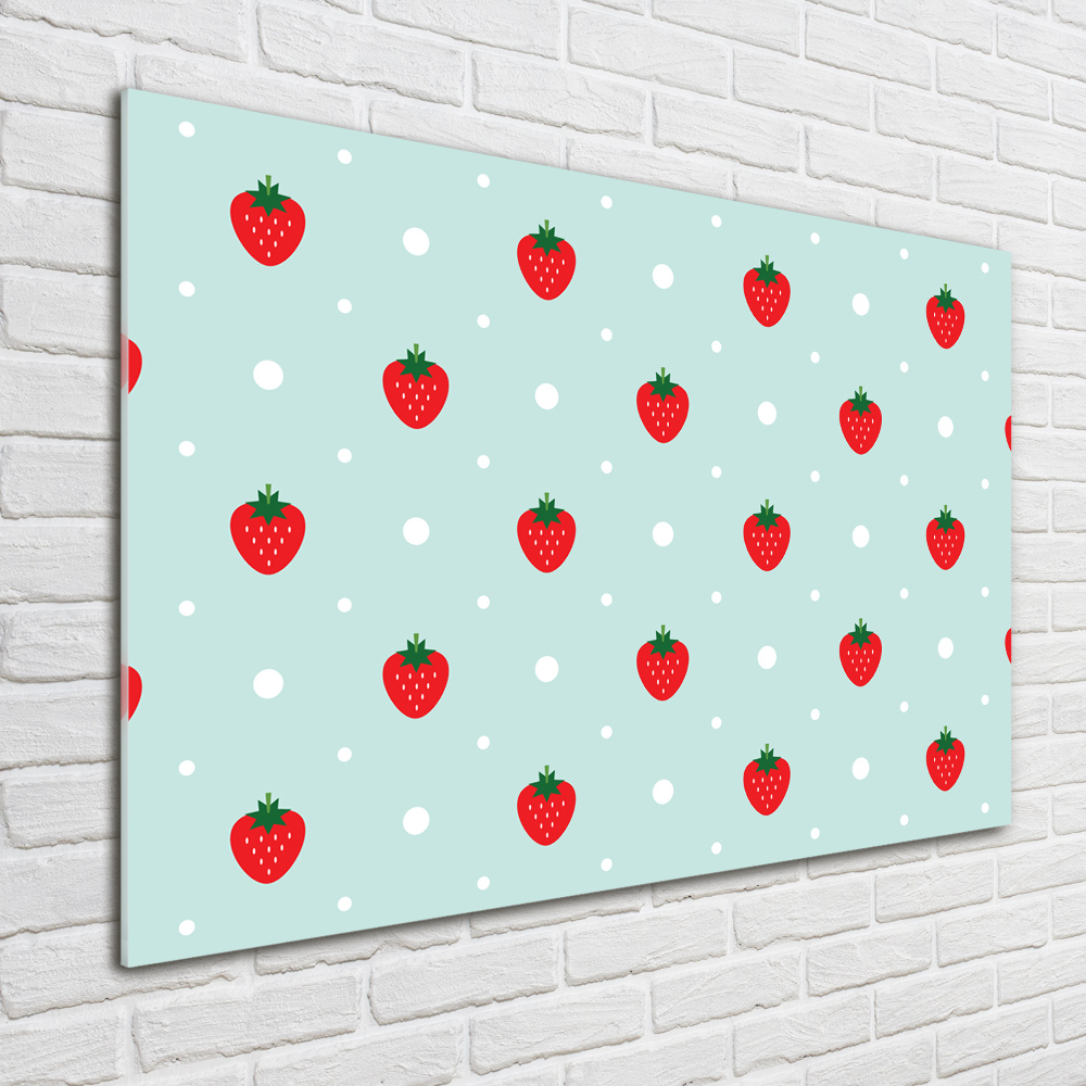 Tableau en acrylique Icônes de fraises