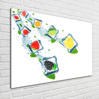 Acrylique tableau Fruits en dés