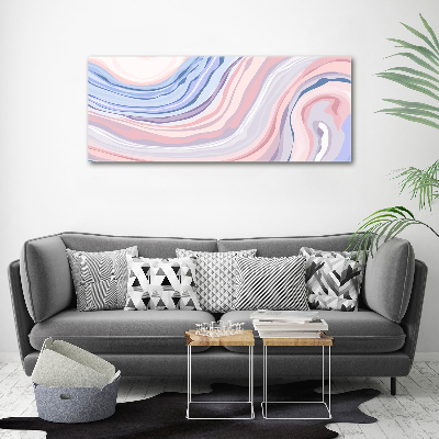 Tableau en acrylique Abstraction vagues pastel