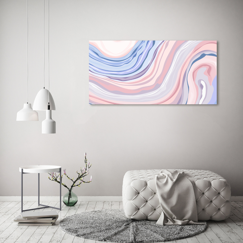 Tableau en acrylique Abstraction vagues pastel