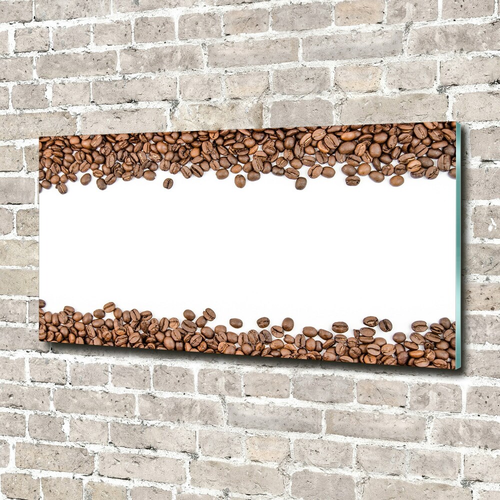 Tableau verre acrylique Grains de café